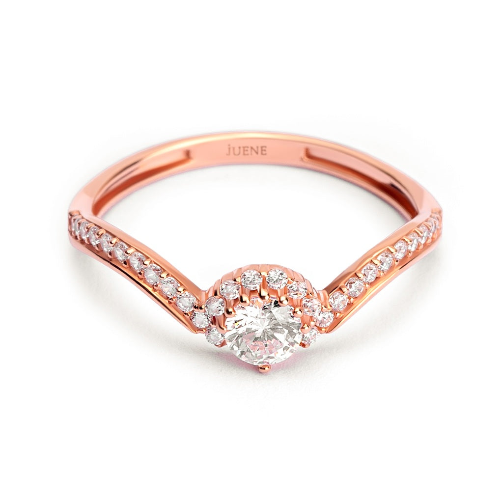 Cincin Emas 7k - Harel Gold Ring - Avelia Collection - Juene Jewelry