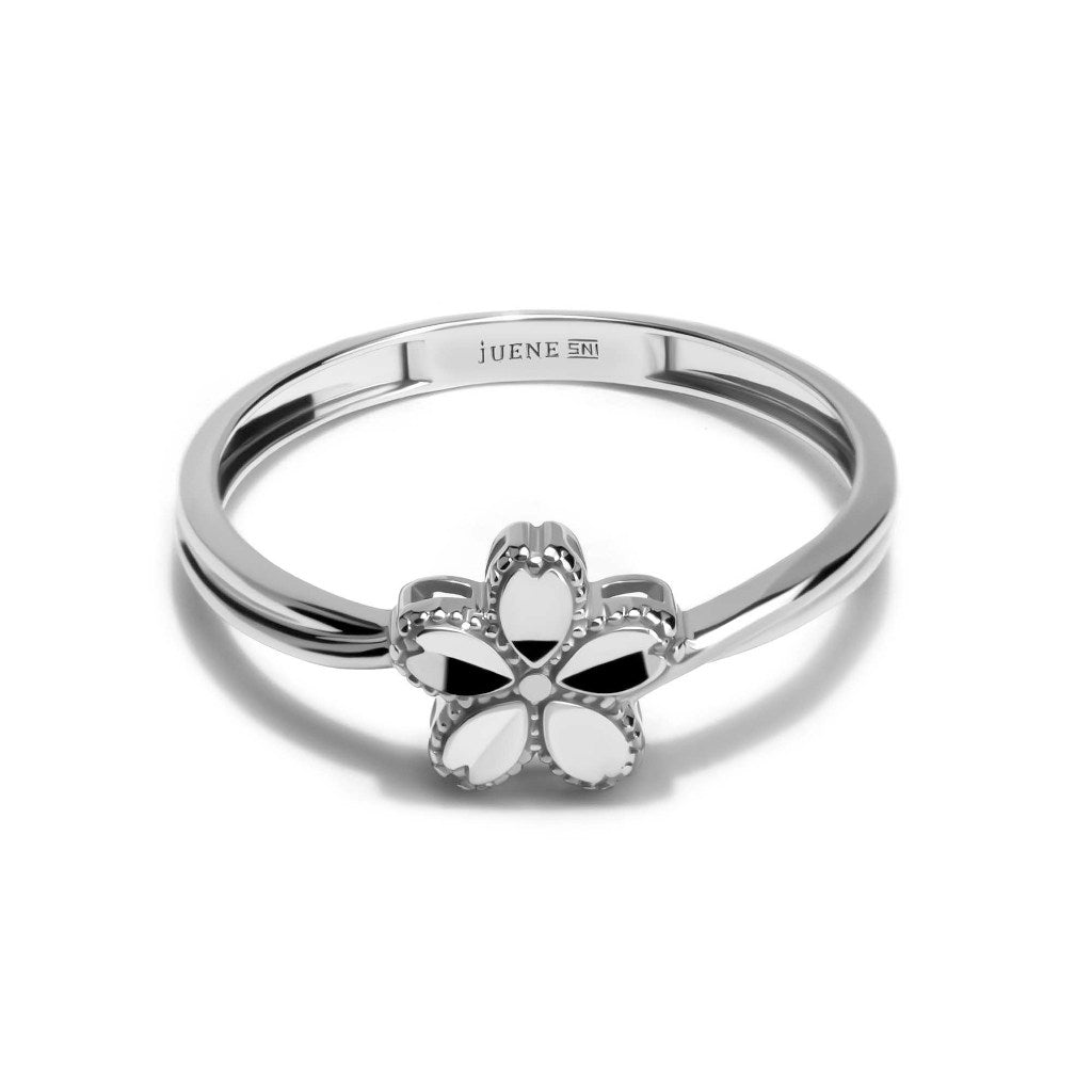 Cincin Emas 8K - Valentina Gold Ring - Veya  Collection - Juene Jewelry