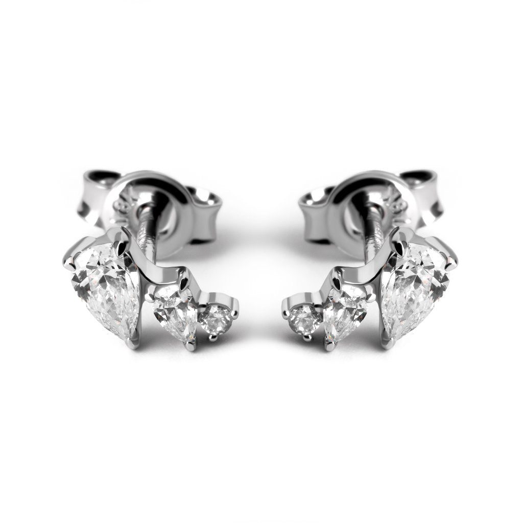 Anting Tusuk Emas 8K - Dila Gold Stud Earring - Terra Collection - Juene Jewelry