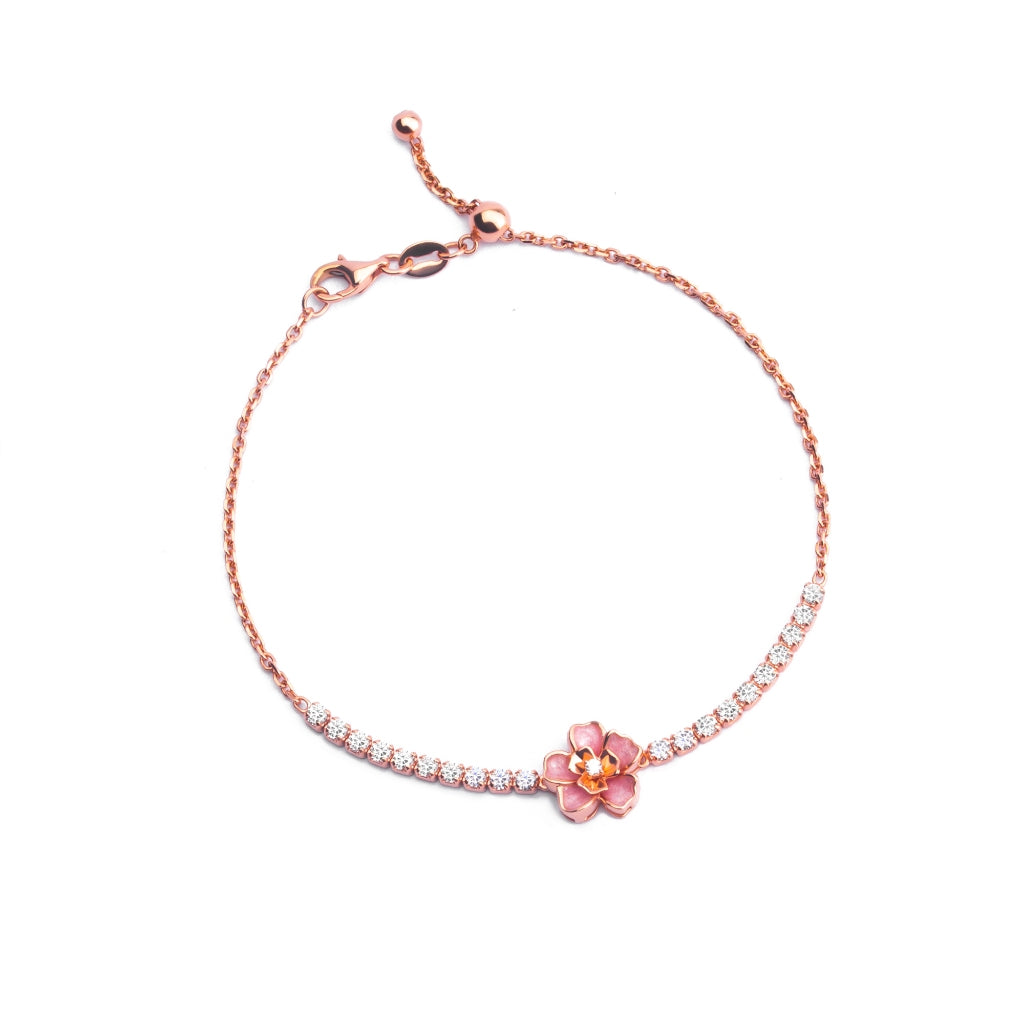 Gelang Emas 7k - Zinia Gold Bracelet - Charlotte Collection - Juene Jewelry