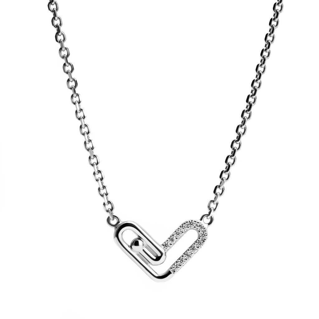 Kalung Serut Emas 8K - Love Link Gold Necklace - Veya Collection - Juene Jewelry