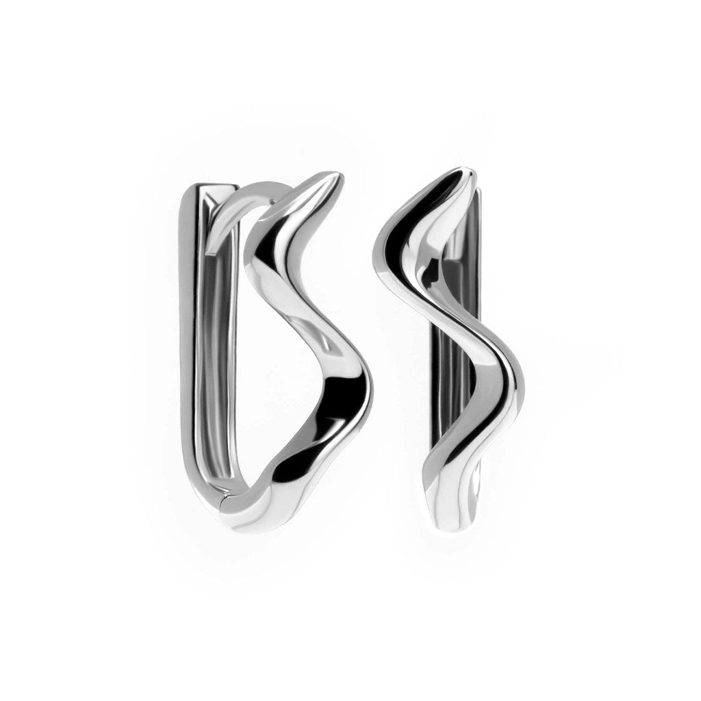 Anting Hoops Emas 8K - Thena Gold Earring - Veya Collection - Juene Jewelry