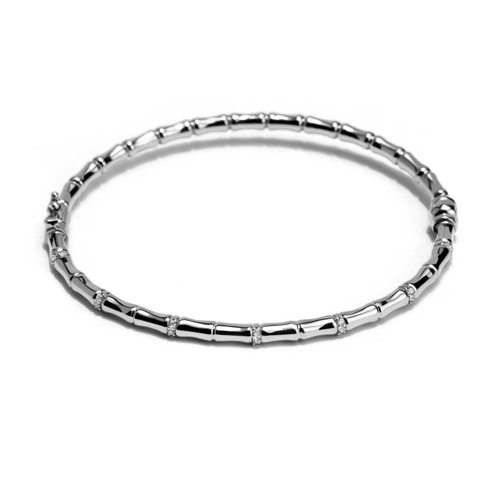 Gelang Emas 8K - Bamboo Gold Bangle - Veya Collection - Juene Jewelry