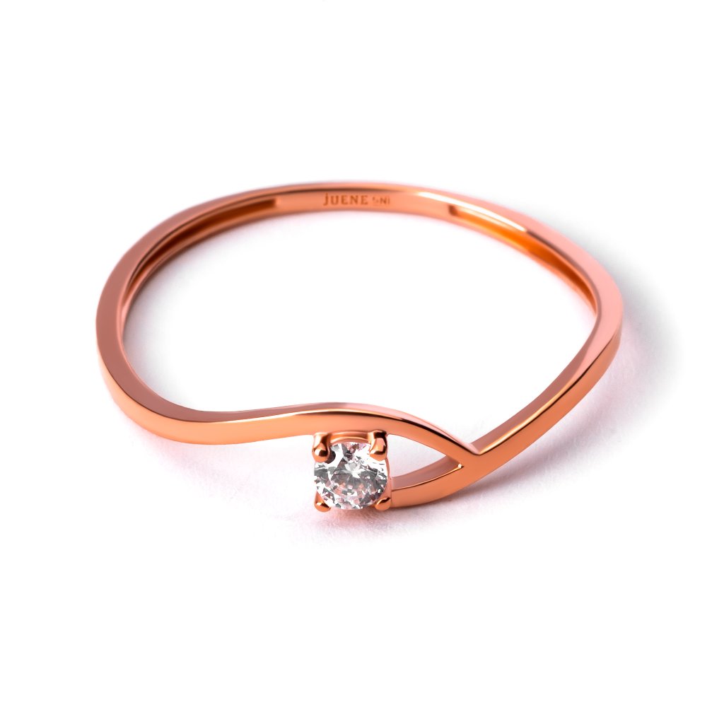 Cincin Emas 8K - Xena Gold Ring 03 - Terra Collection - Juene Jewelry