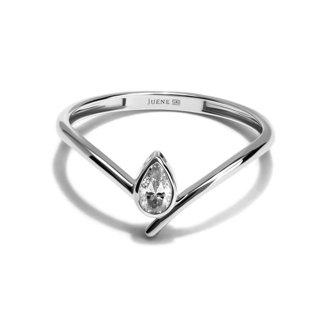 Cincin Emas 8K - Ciara Gold Ring - Veya  Collection - Juene Jewelry