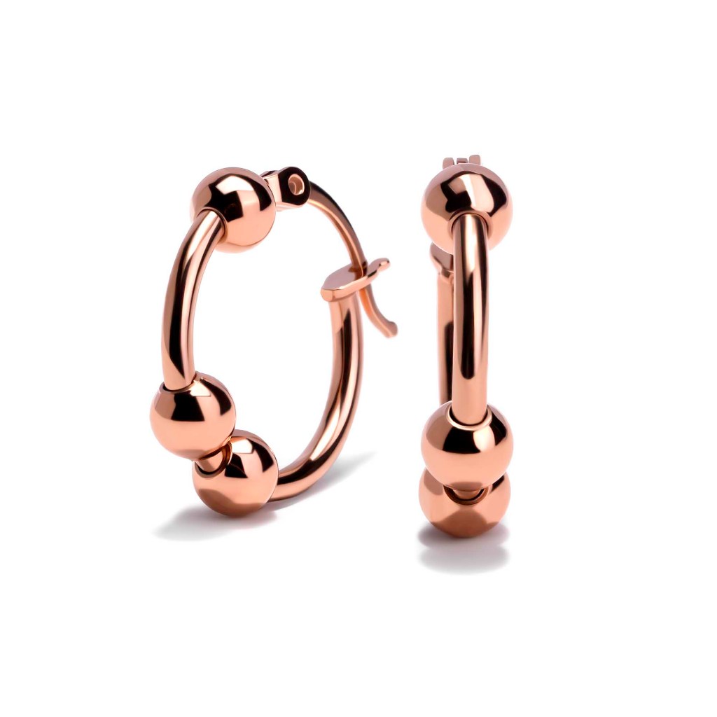 Anting Hoops Emas 8K - Mina Gold Earring - Veya Collection - Juene Jewelry