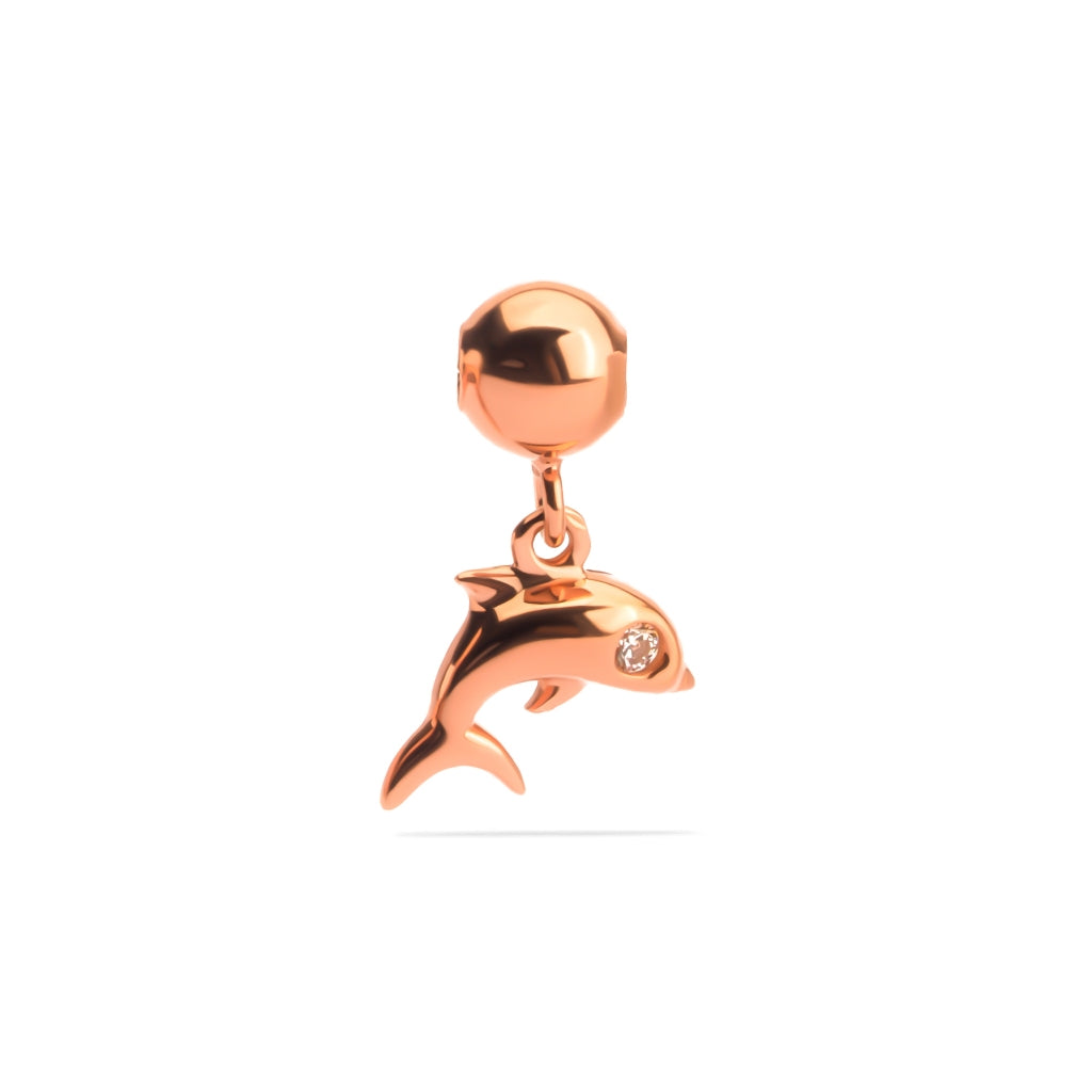 Liontin Emas 7k - Dolphin Gold Charm - Luxxe 02 Collection - Juene Jewelry