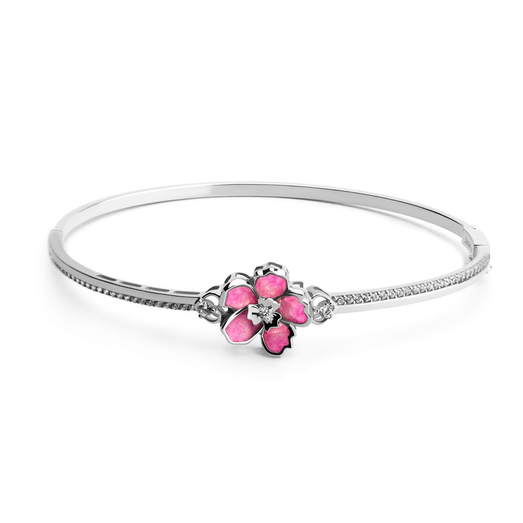 Gelang Emas 7k - Zinia Gold Bangle - Charlotte Collection - Juene Jewelry