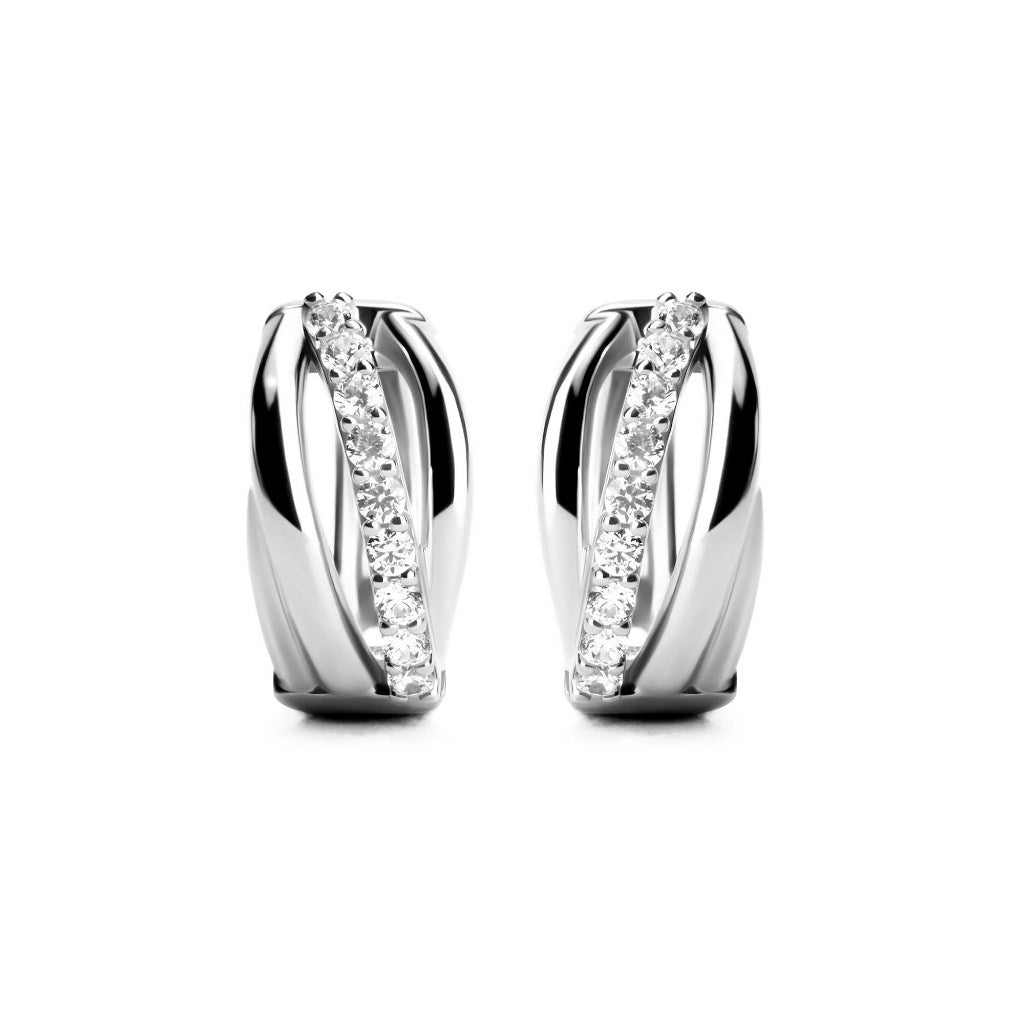 Anting Hoops Emas 8K - Nesya Gold Earring - Savara Collection - Juene Jewelry