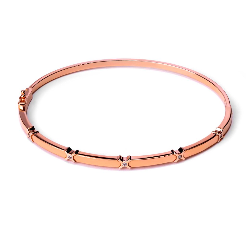 Gelang Emas 8K - Indie Gold Bangle - Carta Collection - Juene Jewelry