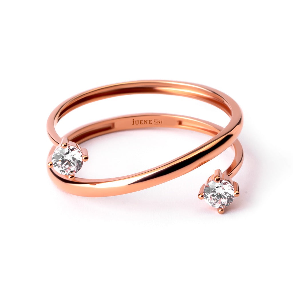 Cincin Emas 8K - Shaza  Gold Ring - Terra Collection - Juene Jewelry