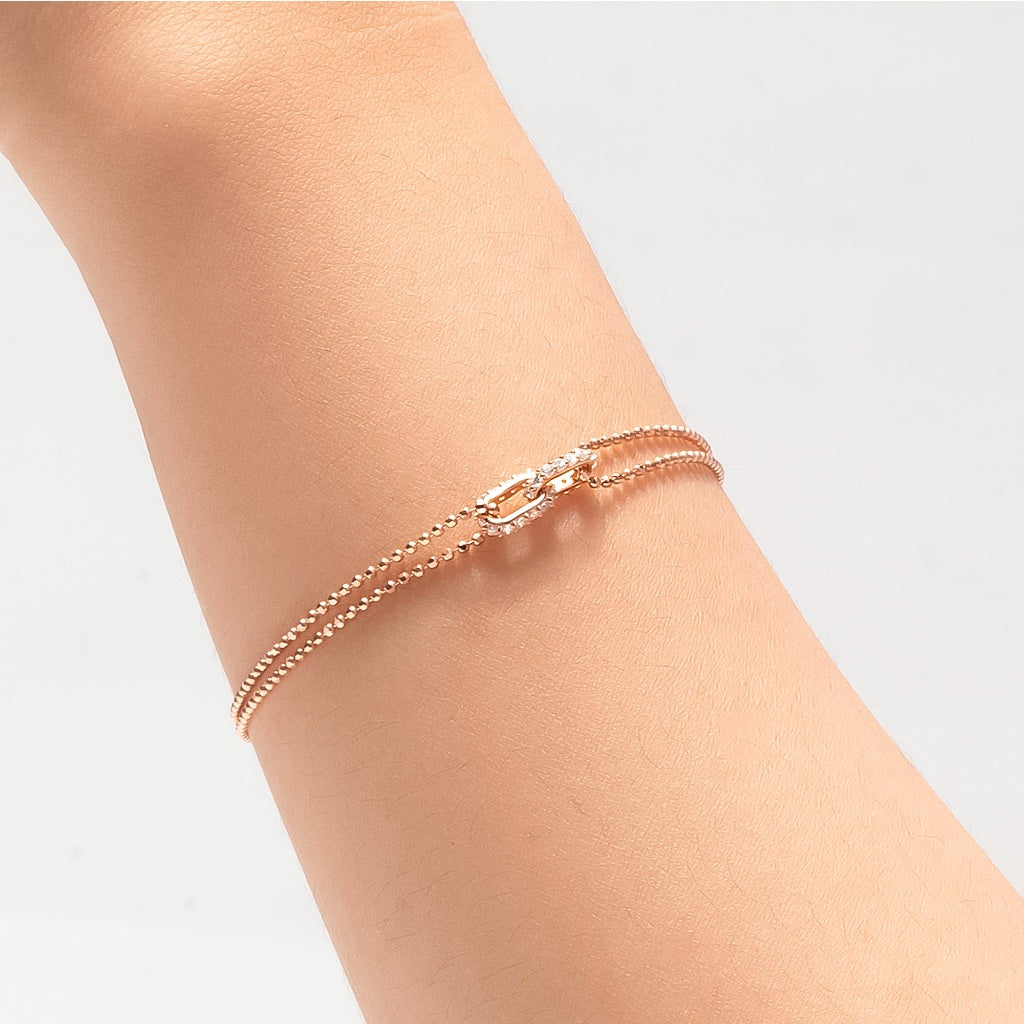 Gelang Emas 7k - Calma Gold Bracelet - Luxxe 03 Collection - Juene Jewelry