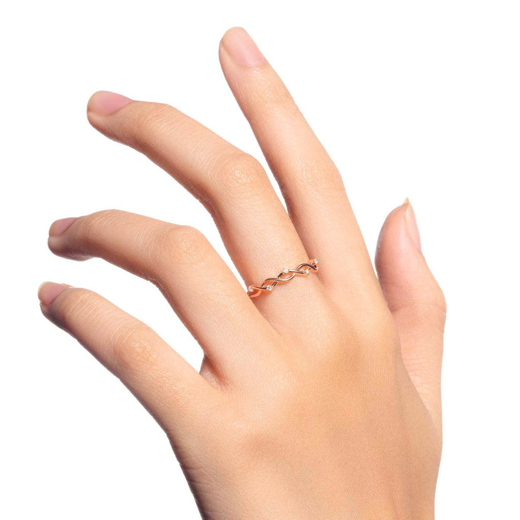 Cincin Emas 8K - Ayla Gold Ring - Terra Collection - Juene Jewelry