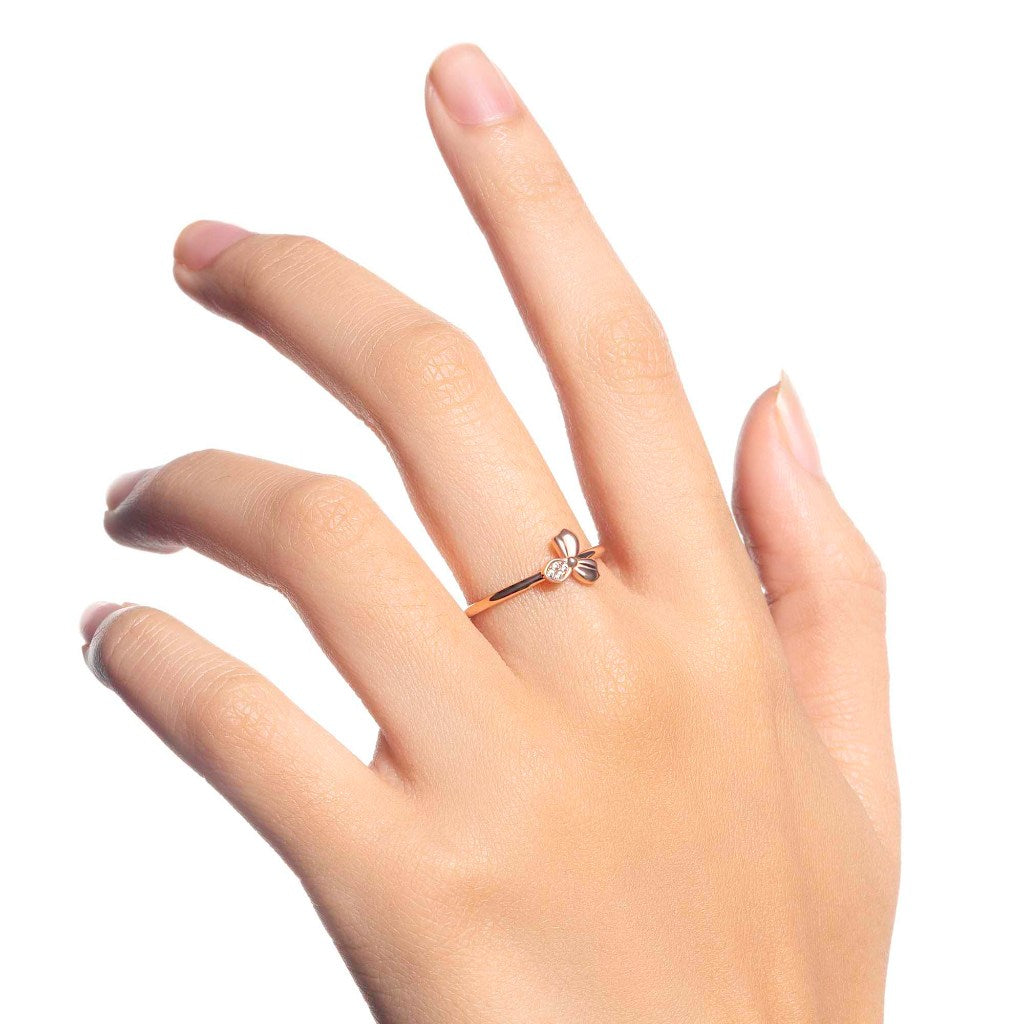 Cincin Emas 7k - Kana Gold Ring - Armore Collection - Juene Jewelry