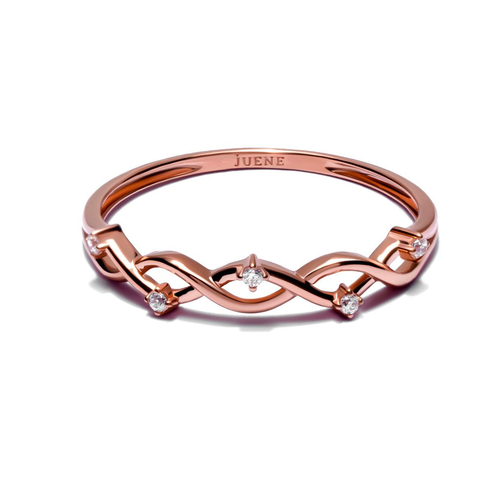Cincin Emas 8K - Ayla Gold Ring - Terra Collection - Juene Jewelry