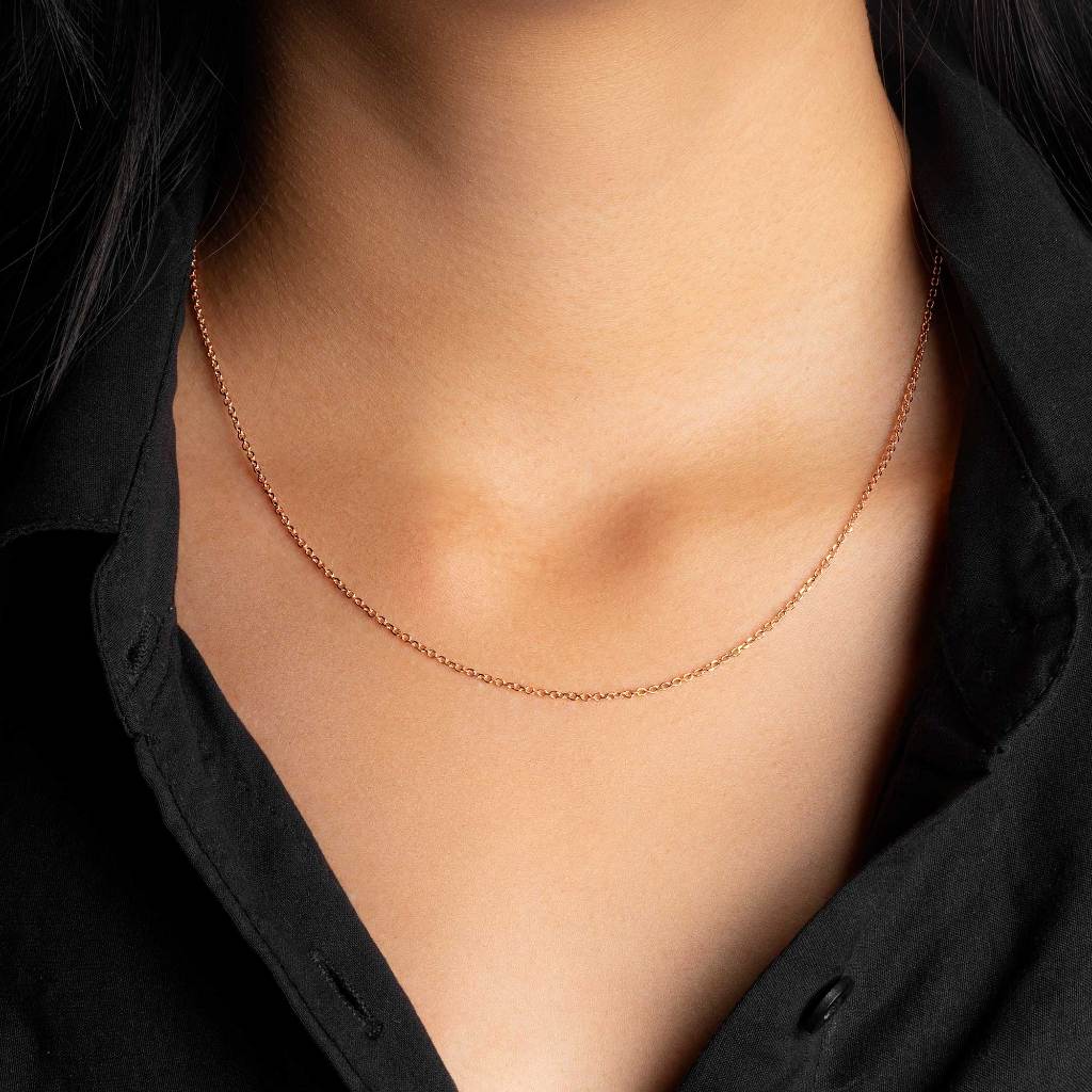 Kalung Tusuk Emas 7k -  Chain Gold Necklace - Luxxe 03 Collection - Juene Jewelry