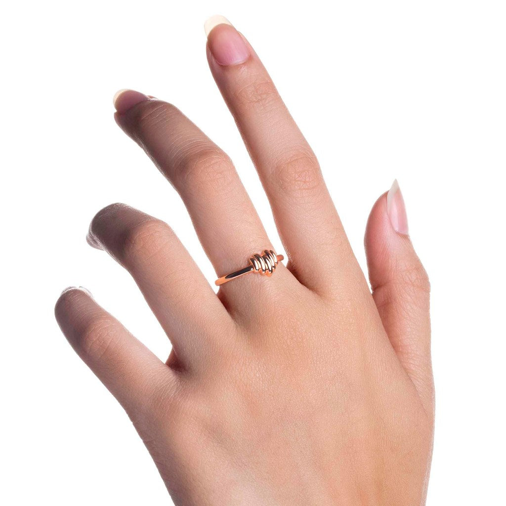 Cincin Emas 8k - Berta Gold Ring - Tally Collection - Juene Jewelry