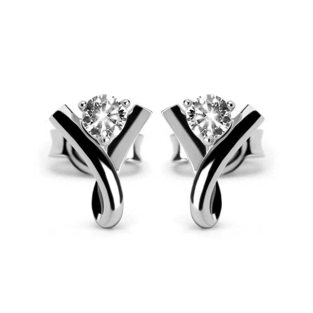 Anting Stud Emas 8k - Vala Gold Earring - Tally Collection - Juene Jewelry