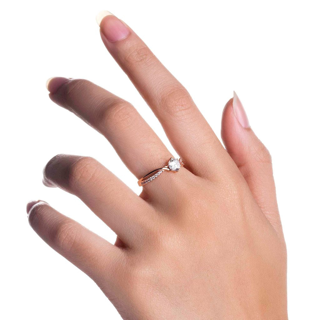 Cincin Emas 8k - Ciara Gold Ring - Tally Collection - Juene Jewelry