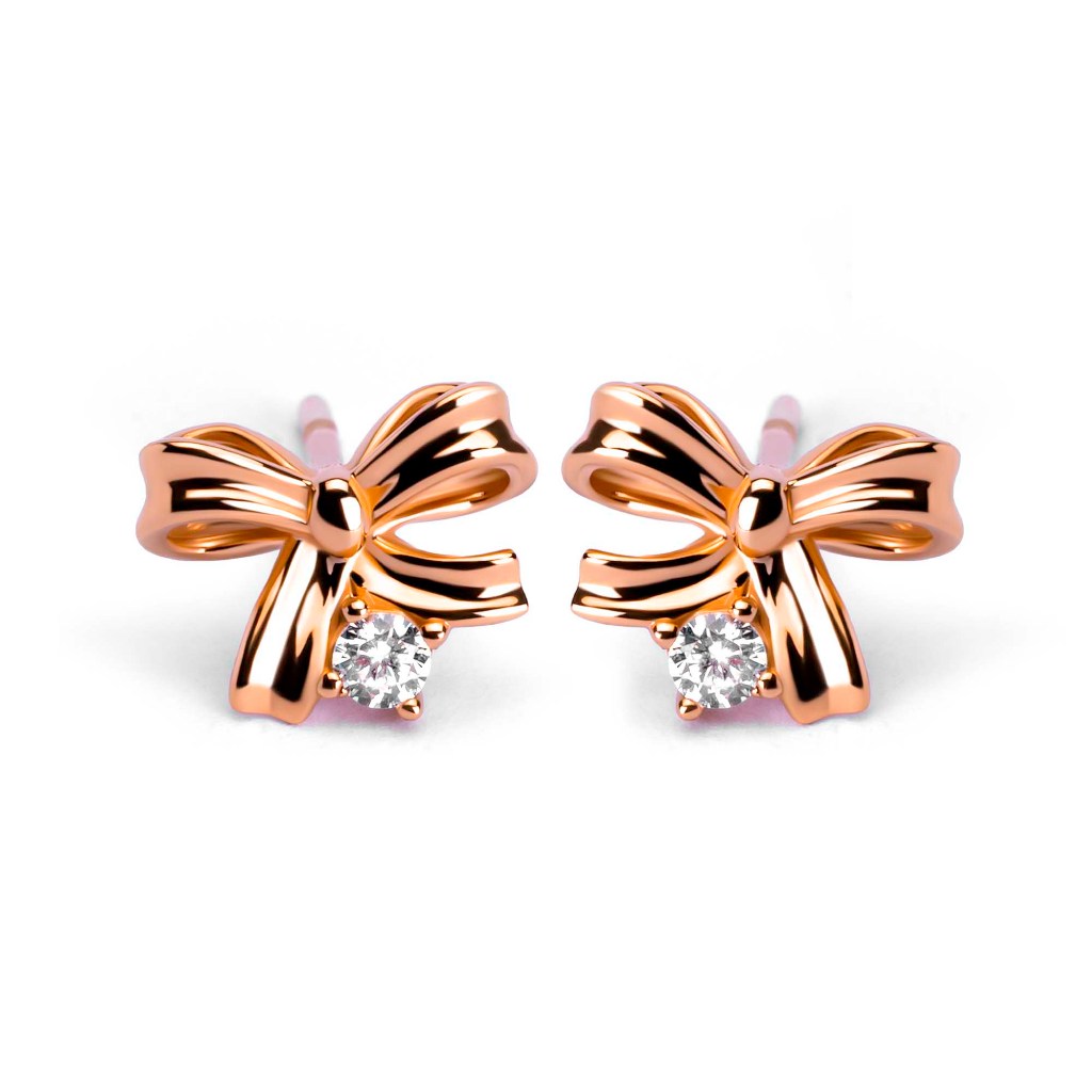 Anting Stud Emas 8k - Rane Gold Earring - Tally Collection - Juene Jewelry
