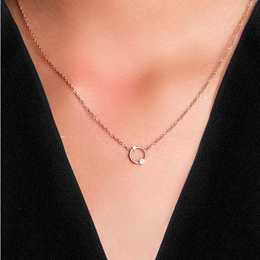 Kalung Serut Emas 8k - Vinda Gold Necklace - Tally Collection - Juene Jewelry