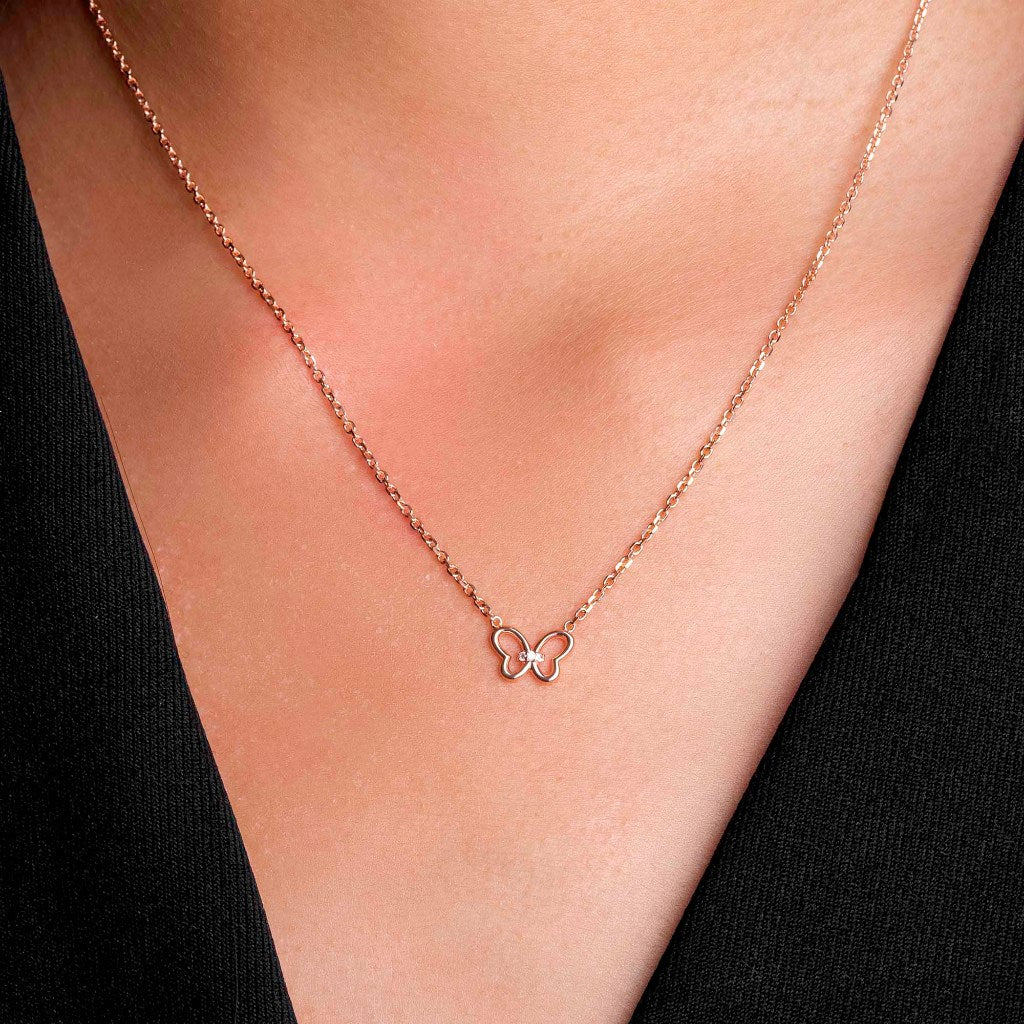 Kalung Serut Emas 8k - Lulu Gold Necklace - Tally Collection - Juene Jewelry