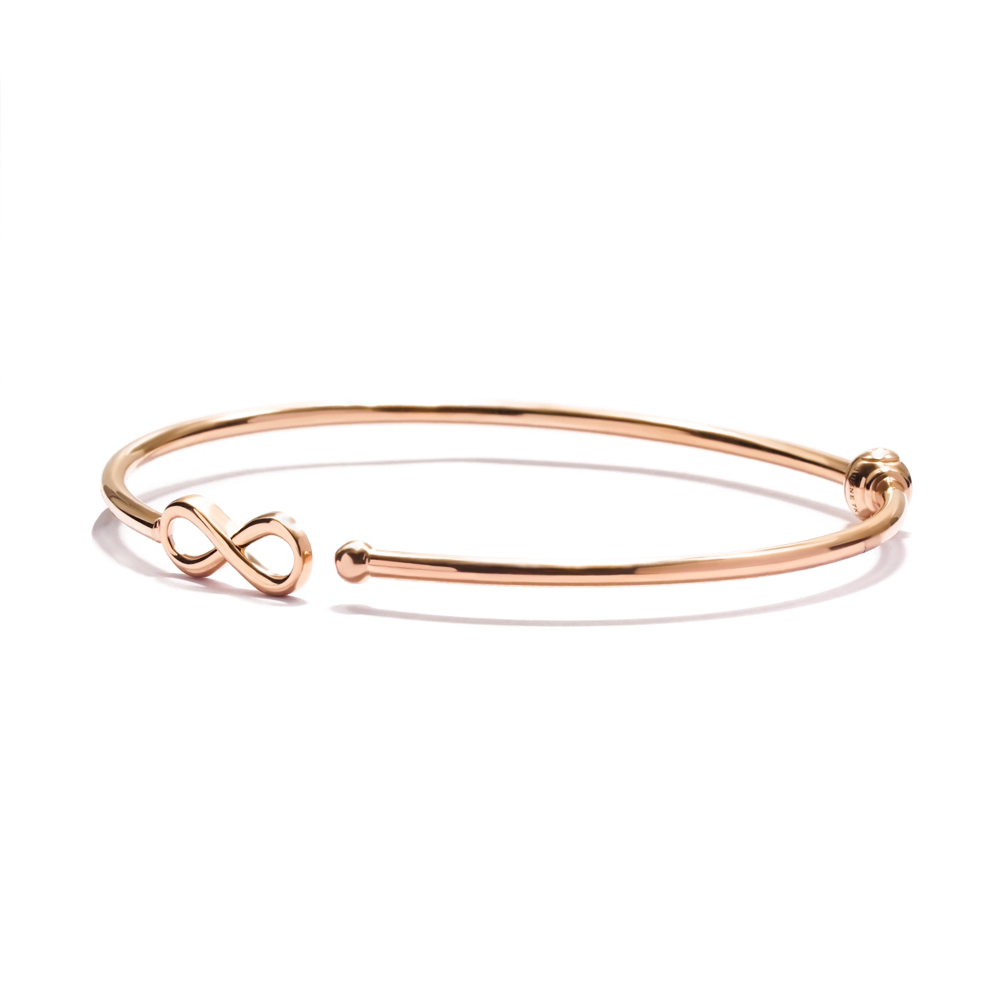 Infinity Gold Bangle - Twine Collection