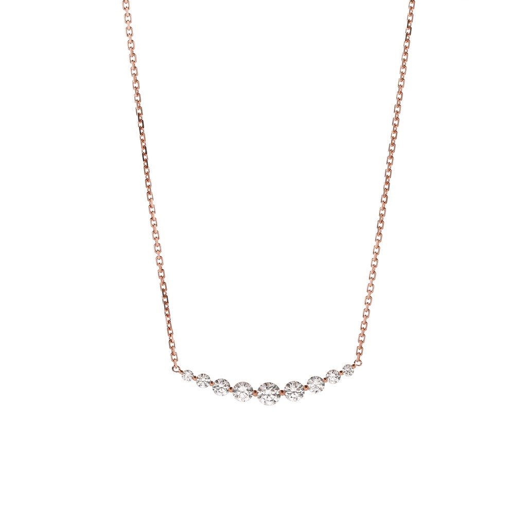 Juene Kalung Emas 7K - Patricia Necklace 02 - Dazzling Juene| AJS KV 002W-0001