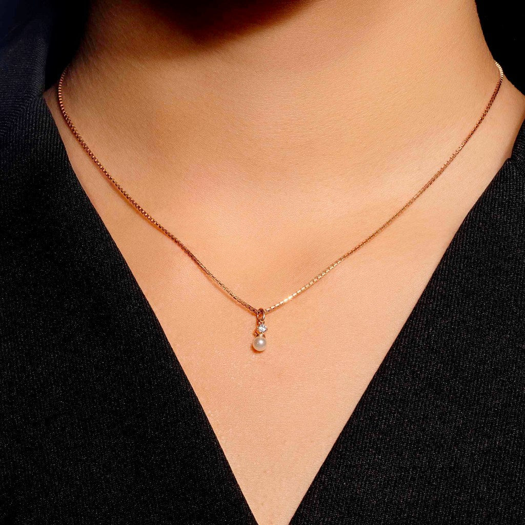 Kalung rantai Emas 7k - Fina Gold Necklace - Luxxe 04 Collection - Juene Jewelry - Juene