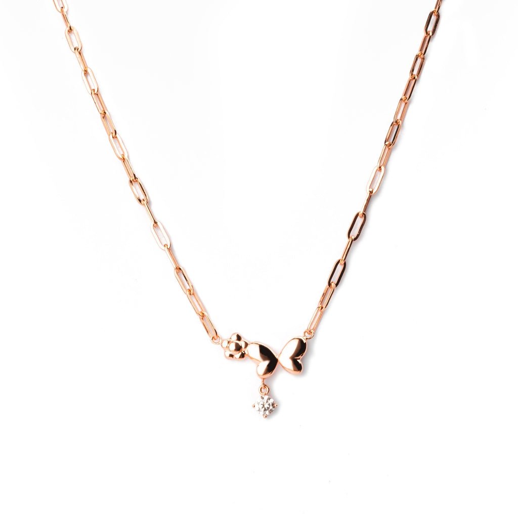 Kalung Serut Emas 7k - Amber Gold Necklace - Bubbly Collection - Juene Jewelry - Juene