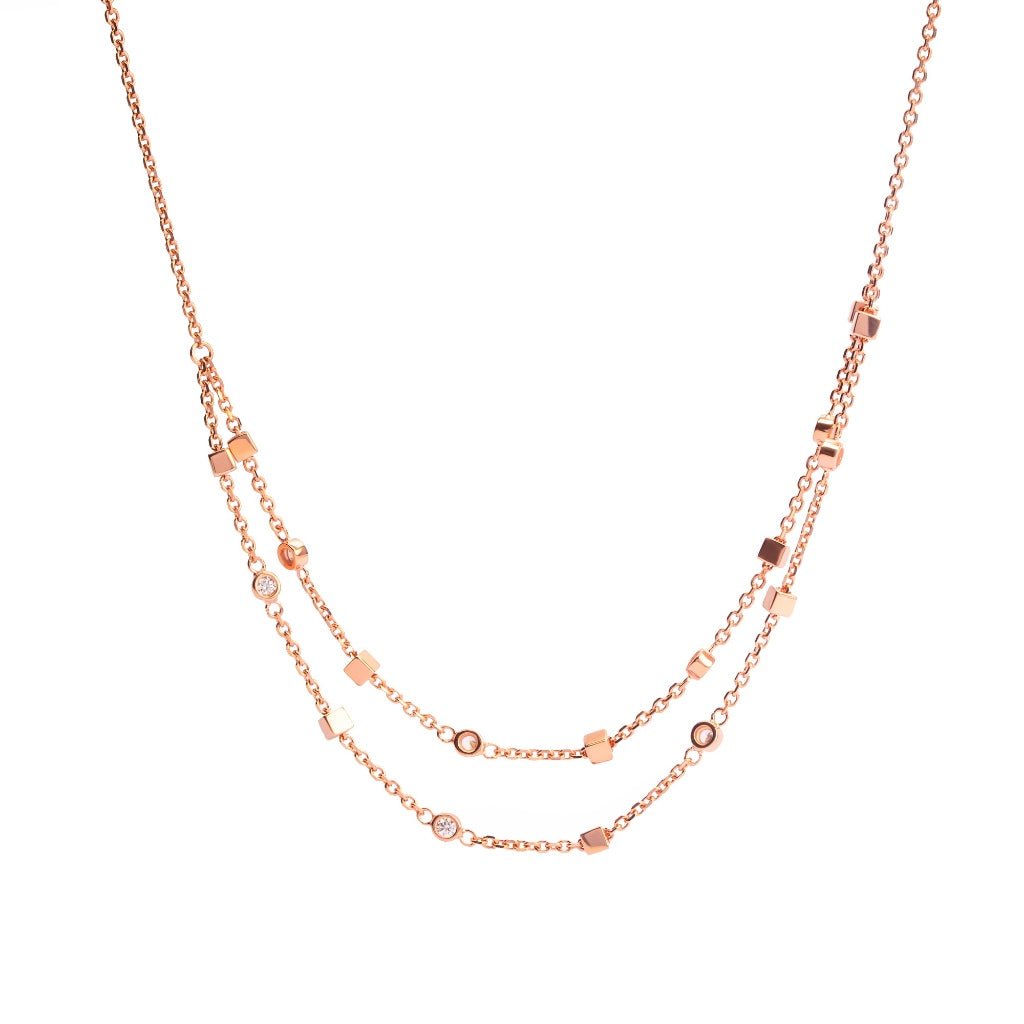 Kalung Serut Emas 7k - Arina Gold Necklace - Adorn Collection - Juene Jewelry - Juene