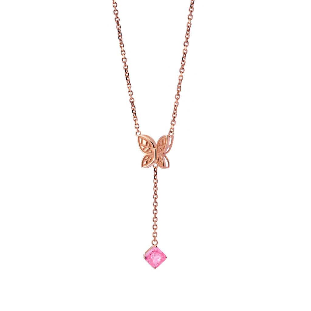 Kalung Serut Emas 7k - Daria Gold Necklace - Pinky Crush Collection - Juene Jewelry - Juene