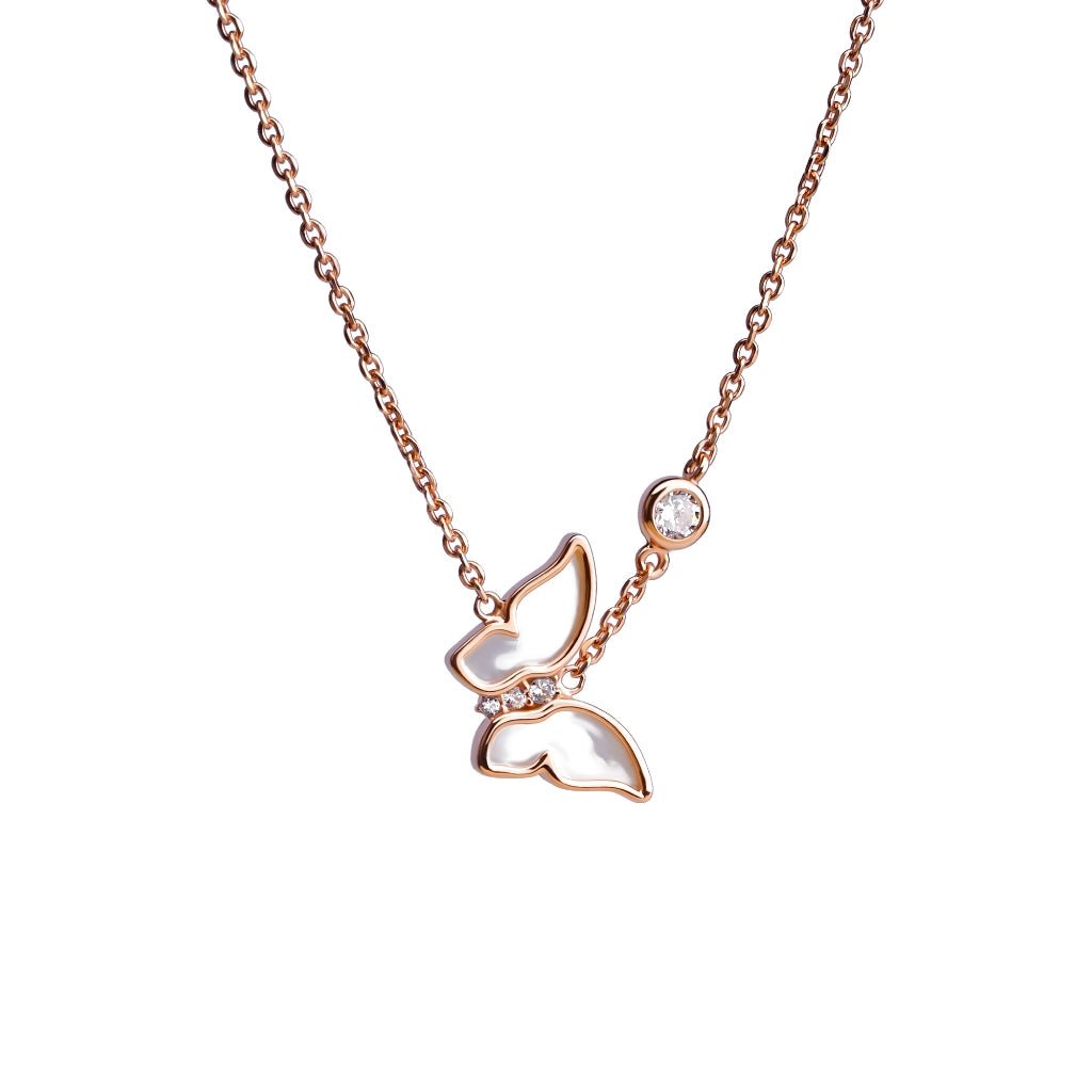 Kalung Serut Emas 7k - Greta Gold Necklace - Mother of Pearl Collection - Juene Jewelry - Juene