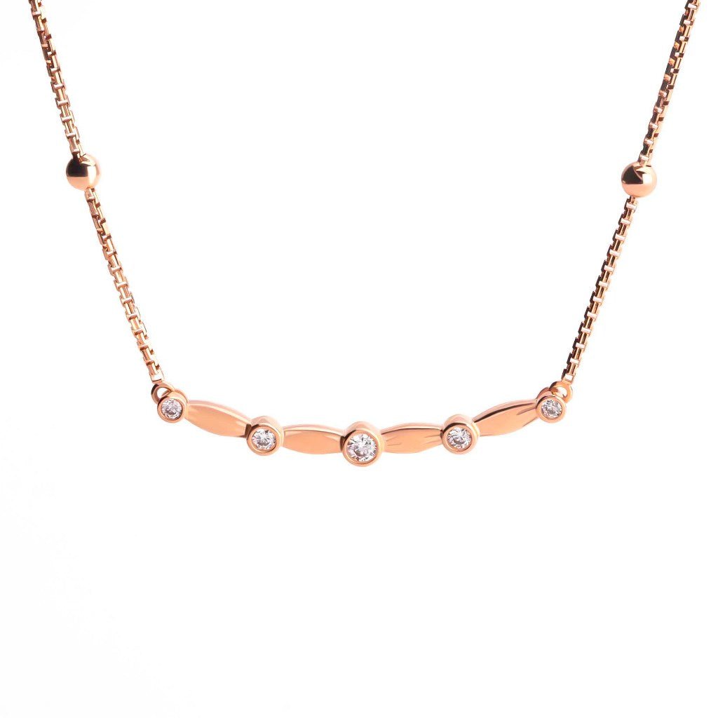 Kalung Serut Emas 7k - Orea Gold Necklace - Dotsy Collection - Juene Jewelry - Juene