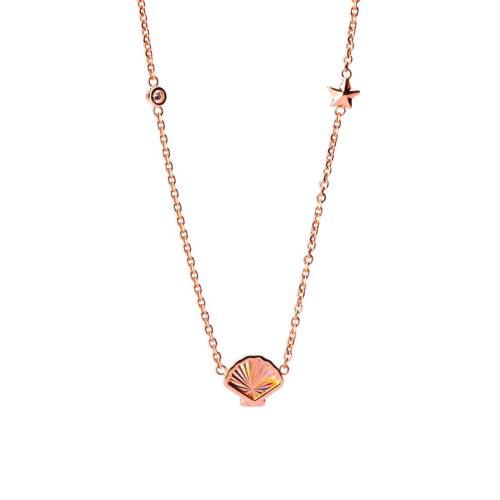 Kalung Serut Emas 7k - Shell Gold Necklace - Lumina Collection - Juene Jewelry - Juene