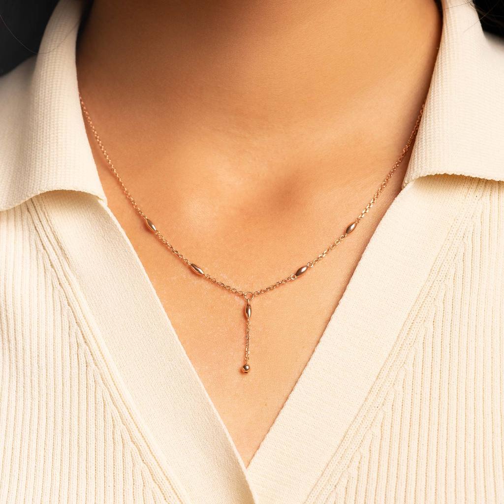 Kalung Serut Emas 7k - Sherin Gold Necklace - Adorn 03 Collection - Juene Jewelry - Juene