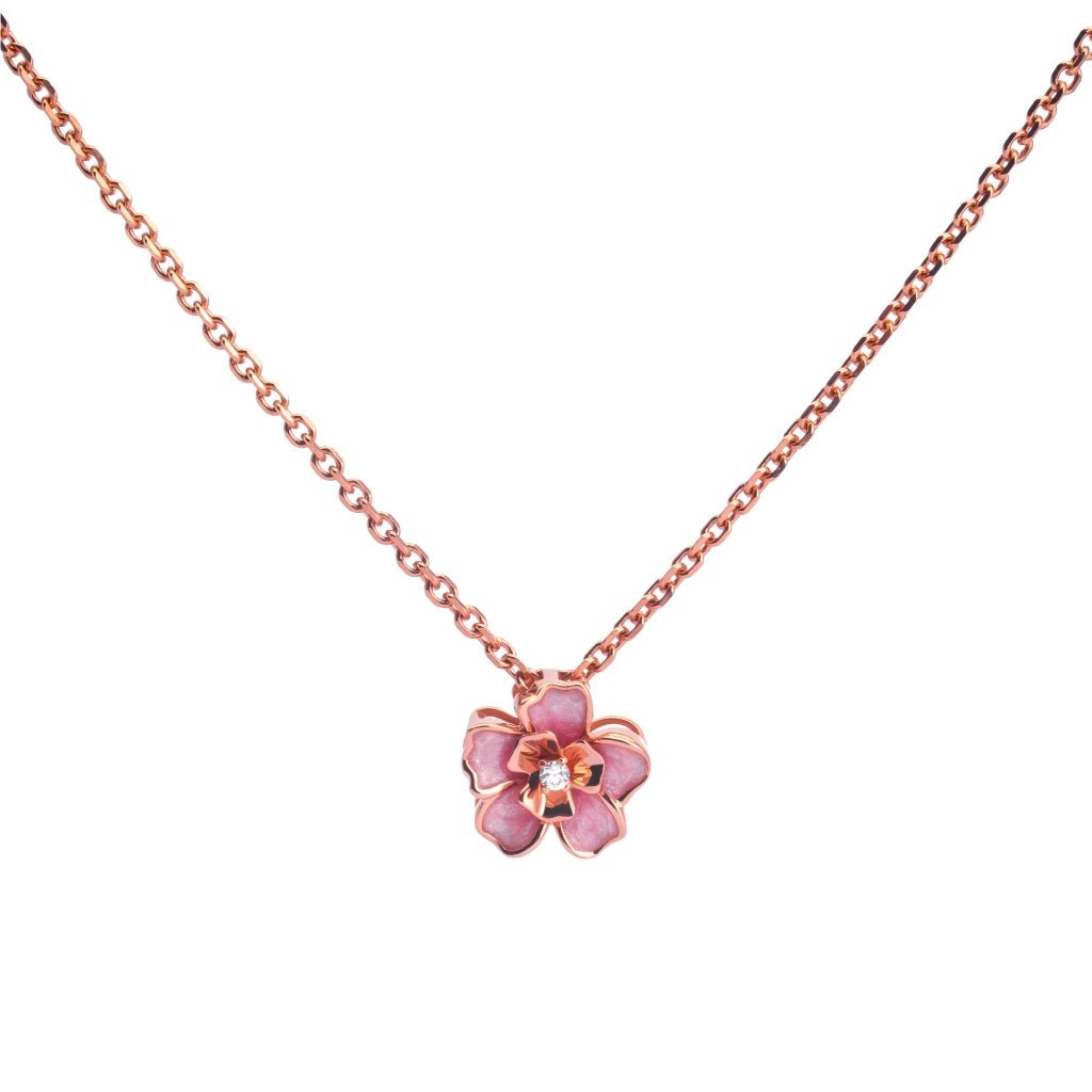 Kalung Serut Emas 7k - Zinia Gold Necklace - Charlotte Collection - Juene Jewelry - Juene