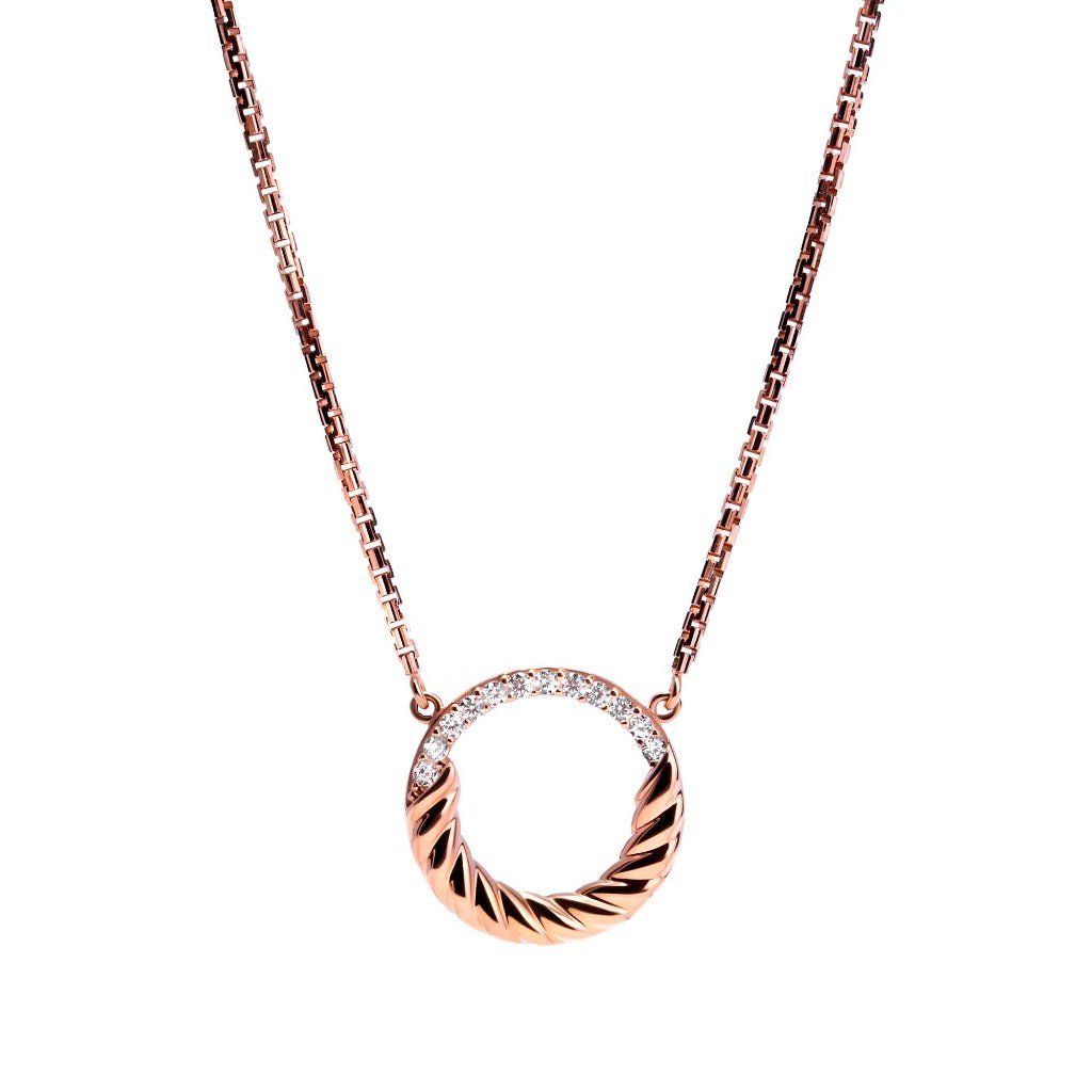 Kalung Serut Emas 8K - Celia Gold Necklace - Veya Collection - Juene Jewelry - Juene