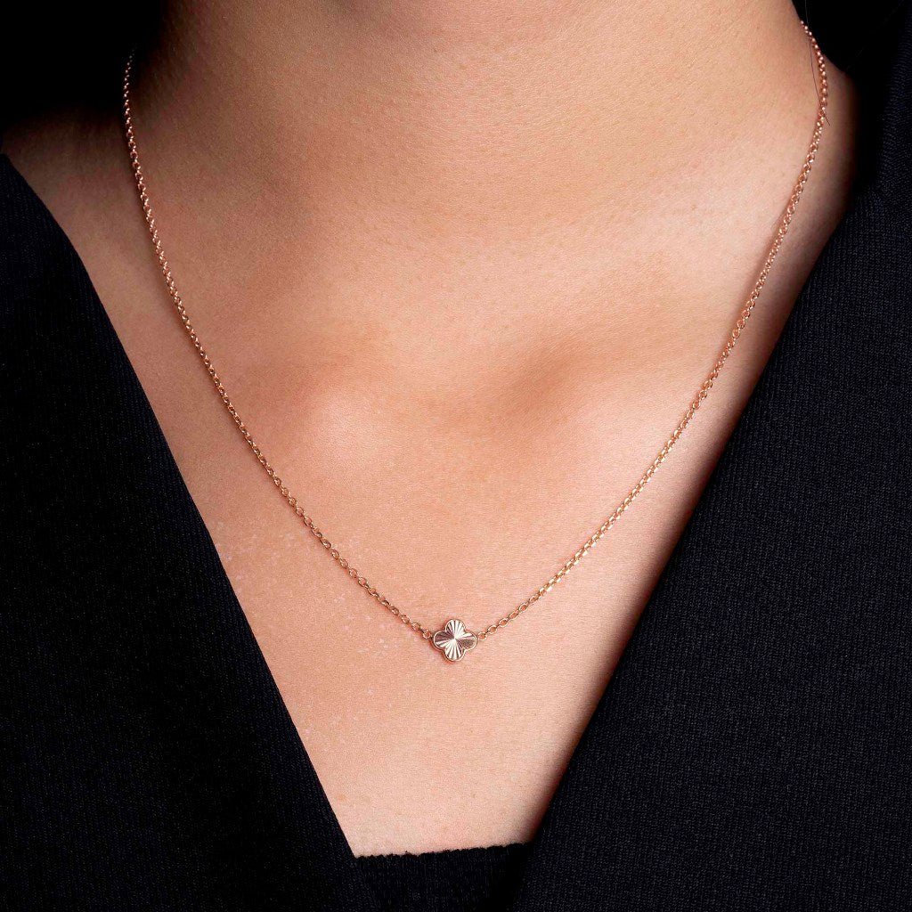 Kalung Serut Emas 8k - Cio Gold Necklace - Evelina Collection - Juene Jewelry - Juene Jewelry