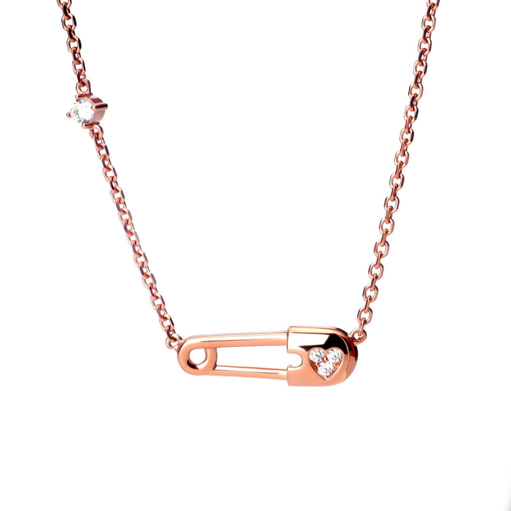 Kalung Serut Emas 8K - Pin Gold Necklace - Terra Collection - Juene Jewelry - Juene