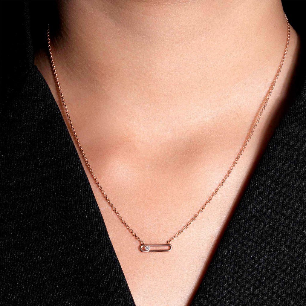 Kalung Serut Emas 8K - Raven Gold Necklace - Veya Collection - Juene Jewelry - Juene