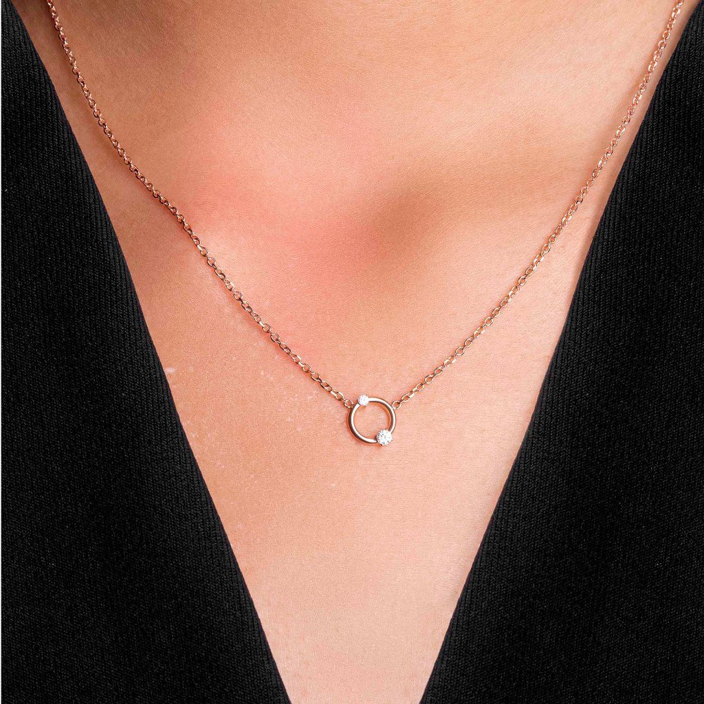 Kalung Serut Emas 8k - Vinda Gold Necklace - Tally Collection - Juene Jewelry - Juene Jewelry