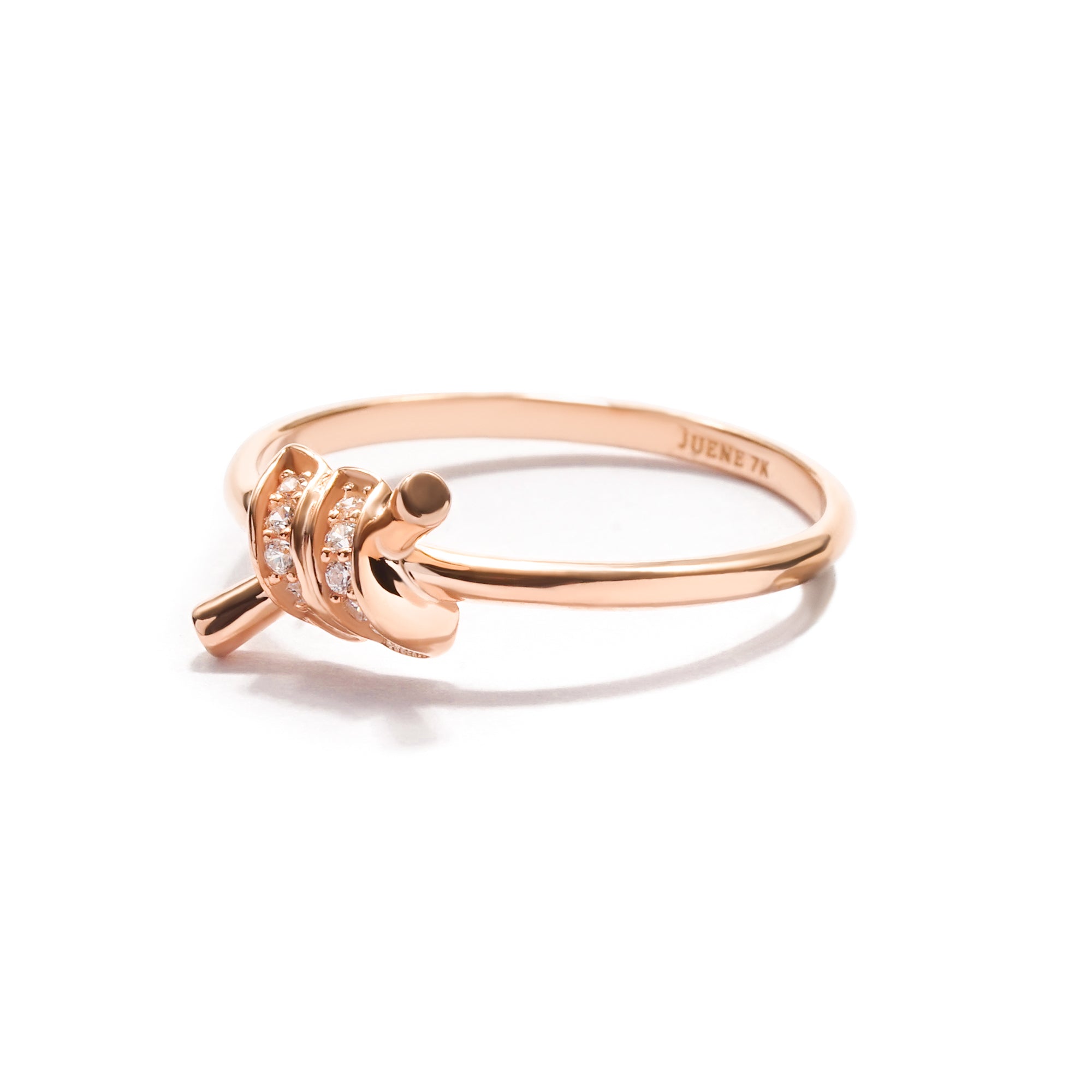 Lavita Gold Ring - Twine Collection - Juene Jewelry