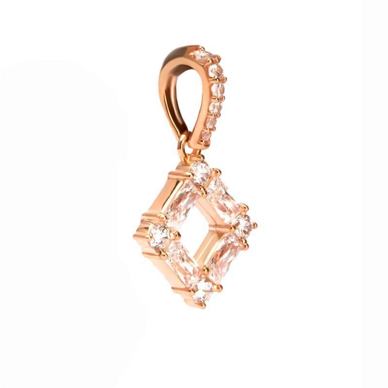 Liontin Emas 7k - Hazel Gold Pendant - Quadra Collection - Juene Jewelry