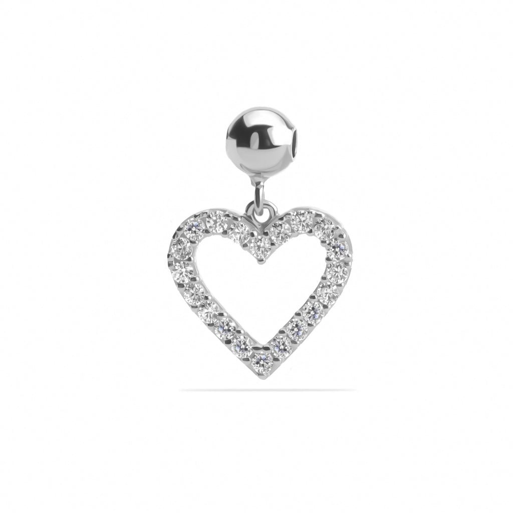 Liontin Emas 7k - Heart Gold Charm - Luxxe 02 Collection - Juene Jewelry - Juene