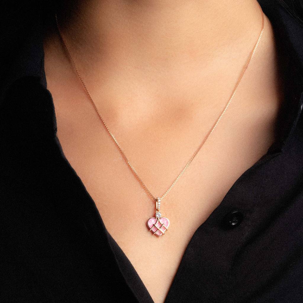 Liontin Emas 7k - Klar Gold Pendant - Charlotte Collection - Juene Jewelry - Juene