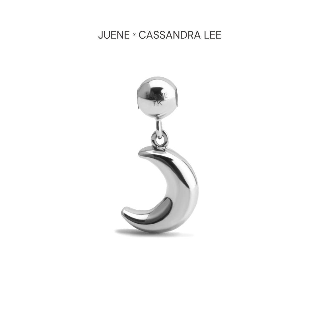 Liontin Emas 7k - Moon Gold Charm - With Love Collection - Cassandra Lee x Juene Jewelry - Juene