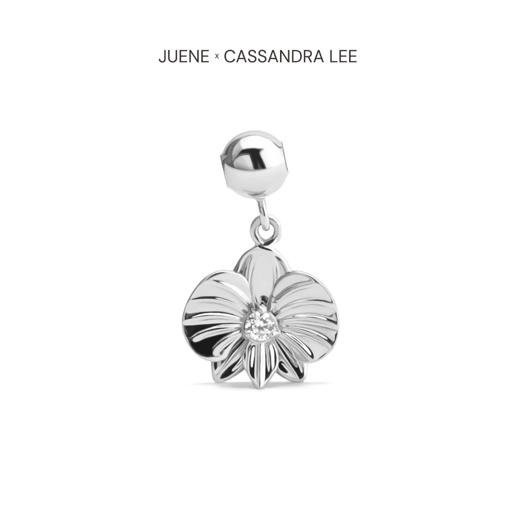 Liontin Emas 7k - Orchid Gold Charm - With Love Collection - Cassandra Lee x Juene Jewelry - Juene