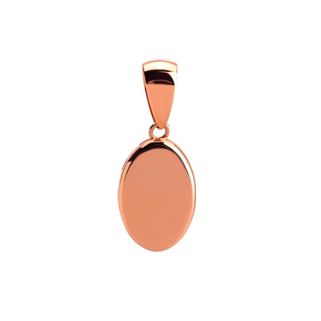 Liontin Emas 7k - Oval Gold Pendant - Luxxe 02 Collection - Juene Jewelry - Juene