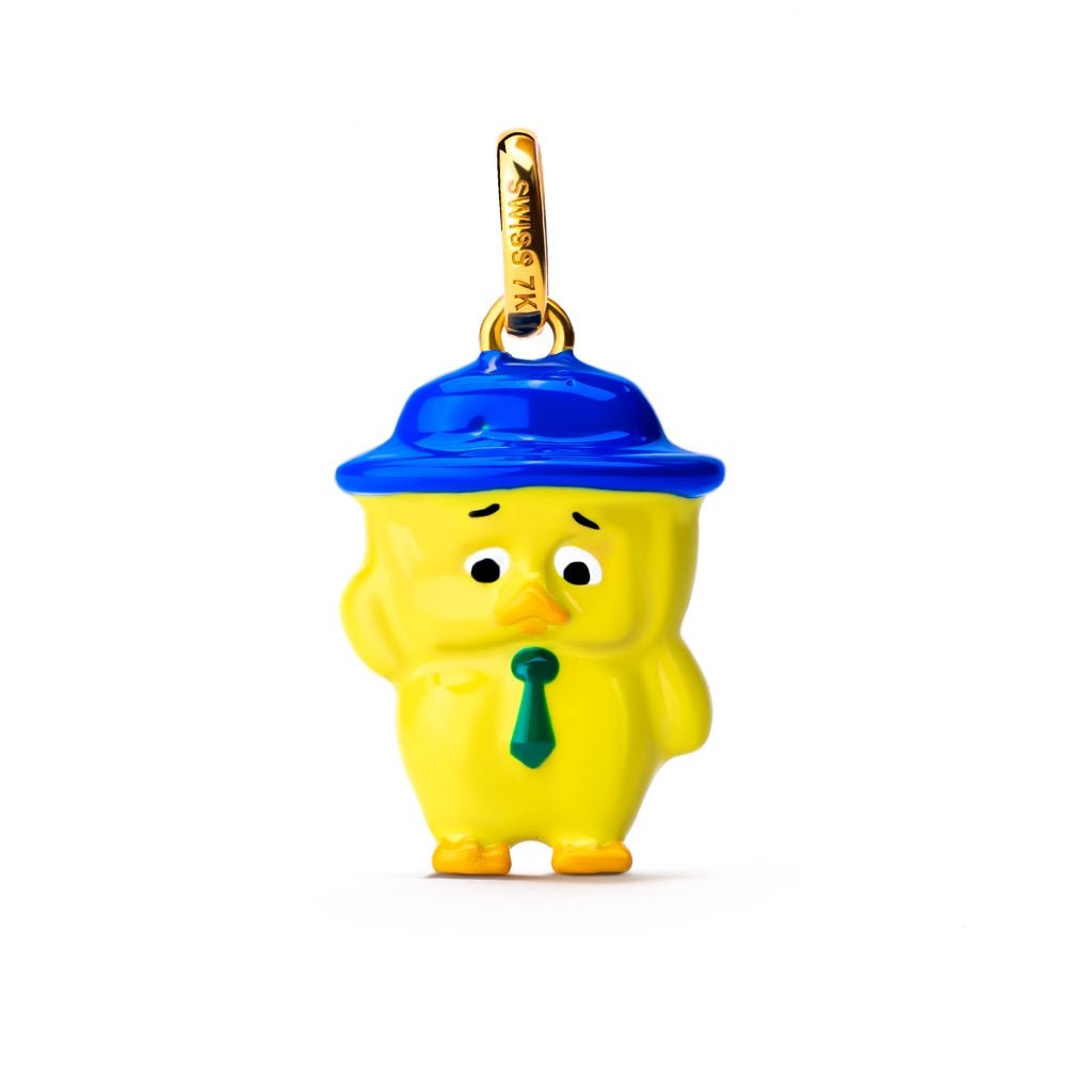 Liontin Emas 7k - Sad Duck Color Gold Pendant - Dazzling Juene Collection - Juene Jewelry - Juene